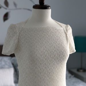 Maje Ivory lace top Size 1